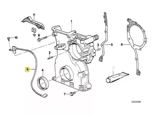 Sensor De Rotação Bmw - Original - 325 525 1991 1992 1993 1994 1995 Hella