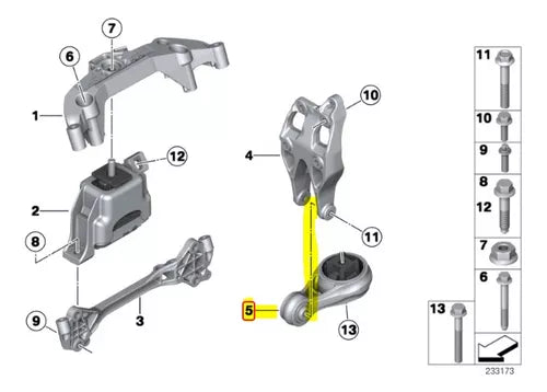 Coxim Do Motor Mini Cooper Countryman R60 2010 A 2016